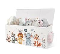 omedecal Cesta Porta Giochi Bambini Contenitori, Pieghevole, 124 L, Grande Oxford Contenitore Cesto Scatola Porta Giochi Baule Portagiochi Bambini Bambino, 96x32x40cm - Animali