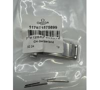Omega 1575/899 chiusura completa nuova originale 117ST1575899 inox seamaster