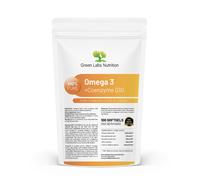 Omega-3 1000mg + coenzima Q10 100mg Softgel - Antiossidante Supporto immunitario