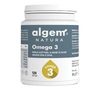 Algem Natura - Integratore di acidi grassi Omega 3 - 120 perle softgel
