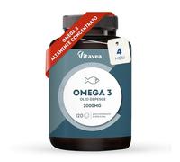 Omega 3-2000 mg - 1000mg EPA 500mg DHA - Senza Retrogusto - Cura 4 Mesi
