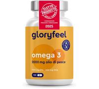 Omega 3 2000Mg, Eletto PRODOTTO DELL'ANNO 2025, 1000Mg EPA + 500Mg DHA, Olio Di