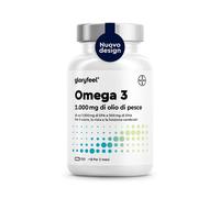 Omega 3 2000mg, Eletto PRODOTTO DELL'ANNO 2025, 1000mg EPA + 500mg DHA, Olio di