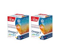 Omega 3 Act, Integratore Alimentare, 2x60 Perle