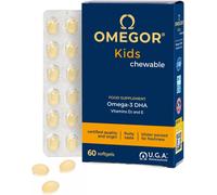 Omega 3 Bambini Kids 3+ Anni (60 Capsule Masticabili Alla Frutta) - Ideale per