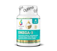 Omega-3 da olio di pesce, EPA e DHA da olio di pesce purificato, da pesca sostenibile MSC, per la normale funzione cardiaca, antiossidante, 45 softgel Colours of Life
