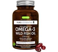 Omega 3 IFOS 5 Stelle 1000Mg, Olio Di Pesce Ultra Puro Ad Alto Dosaggio, EPA 670