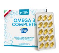 Omega 3 IFOS 5 Stelle Certificato Con Vitamina D3 2000 UI PiùLife, 60 Softgel