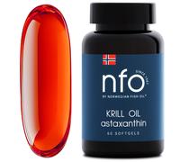 Omega 3 Krill Oil con Astaxantina 60 Capsule Olio di Krill Antartico e Pesce