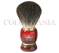 OMEGA 6151 PENNELLO DA BARBA IN TASSO NERO MANICO IN RESINA PROFESSIONALE SALONE