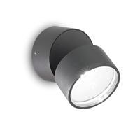 Applique Moderna Omega Metallo Antracite Led 7W 3000K Luce Calda