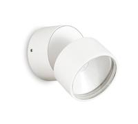 Applique Moderna Round Omega Metallo Bianco Led 7W 3000K Luce Calda