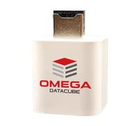 Omega DataCube 128GB - Backup di foto e video, organizza file, backup sicuro, archiviazione offline, leggero - Bianco