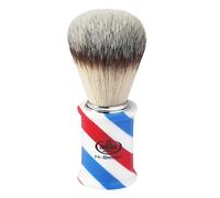 Omega Hi-Brush pennello da barba sintetico Barber Pole