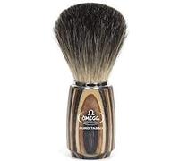 Omega 6752 pennello da barba in tasso manico legno multistrato (made in Italy)