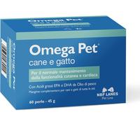 | Omega Pet Cane E Gatto, 60 Perle Appetibili, per Il Normale Mantenimento Della