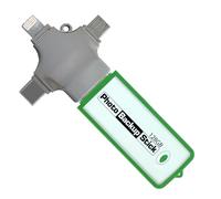 Omega Photo Backup Stick - Universale per telefoni, tablet, computer e altro (128 GB)