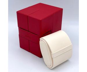 Omega Speedmaster Seamaster custodia viaggio orologio travel box pelle rossa new