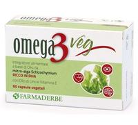 Farmaderbe Capsule vegetali Omega3 Veg – Integratore per il metabolismo dei lipidi – 60 capsule