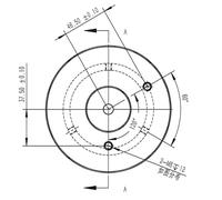 Omegon Adattatore per montaggio Vixen 45 mm per colonna Pro