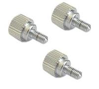 Omegon Set di 3 viti a testa zigrinata M4