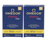 Omegor Vitality 1000 Set da 2 2x60 pz Capsule morbide