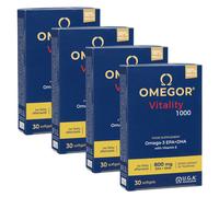 Omegor Vitality 1410 mg Omega 3 Alta Concentrazione 4X30 120 perle con Vit. E