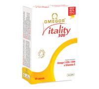 U.G.A. Nutraceutical Integratore alimentare Omegor Vitality 500 - Omega3 EPA/DHA - 60 capsule