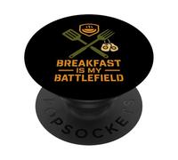 Omelette Uovo Piegato Divertente Colazione Cook Chef Life Egg Tee PopSockets PopGrip Adesivo