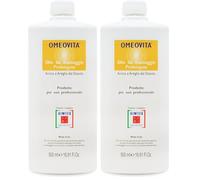 OMEOVITA | Olio Massaggio Arnica e Artiglio del Diavolo, Fase di Massaggio, Pelli Delicate, Ideale Per Piccoli Traumi, Contusioni, Articolazioni Dolenti, 500 ml (Confezione da 2)