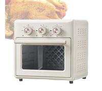 OmePS Forno Combo Friggitrice Ad Aria, Forno Elettrico da 15 Litri, Riscaldamento Rapido 1200 W, Manopole Timer E Temperatura Regolabili, Circolazione Aria Calda a 360°