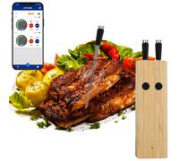 OMESER Termometro Carne Wireless con Dual Sonde BBQ per Forno 100m Bluetooth