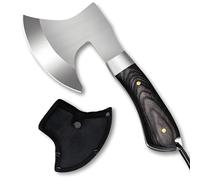 Omesio Mini Ascia Outdoor Full Tang 19,3 cm per Camping | Struttura Full Tang robusta, ideale per campeggio, taglio legna e attività all'aperto.
