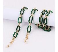 OMEVU Catena con Bottoni in Acrilico ambrato Catena per Occhiali da Vista Donna Maschera Anti-smarrimento Occhiali da Sole appesi Cordini Tenere Cordino Collana con Corda