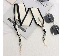 OMEVU Catene per Occhiali con Nastro di Seta Boho Occhiali da Sole in Acrilico Porta Cordino Maschera Cinghia da Appendere al Collo Occhiali Regalo per Ragazza