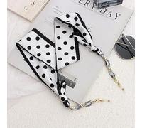 OMEVU Catene per Occhiali con Nastro di Seta Boho Occhiali da Sole in Acrilico Porta Cordino Maschera Cinghia da Appendere al Collo Occhiali Regalo per Ragazza