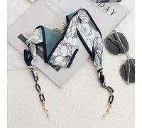 OMEVU Catene per Occhiali con Nastro di Seta Boho Occhiali da Sole in Acrilico Porta Cordino Maschera Cinghia da Appendere al Collo Occhiali Regalo per Ragazza