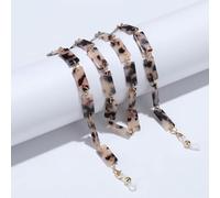 OMEVU Catene per Occhiali da Sole in Acrilico Leopardato per Uomo Donna Maschera Vintage Porta Catena Tracolla Cordino Occhiali Catene Collana