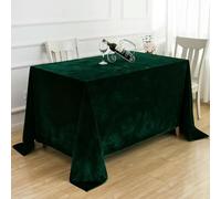 OMEVU Tovaglia Rettangolare in Velluto Dorato Decorativa per Banchetti di Compleanno di Nozze di Natale e per il Tavolo da Pranzo di casa, Resistente all'Olio, 160x320cm, Colore Dorato