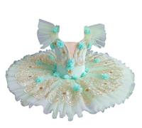 Omfpafeu Abito da Balletto per Bambine, Abito da tutù da Balletto Body da Ginnastica Costume da Ballerina Abbigliamento da Ballo,Viola,160