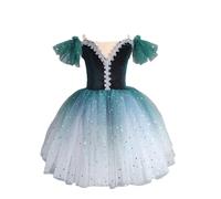 Omfpafeu Abito da Balletto Professionale per Bambine, tutù per Bambine, Abbigliamento da Ballo, Abiti da Principessa per competizioni Abbigliamento per spettacoli per Bambine,B,120