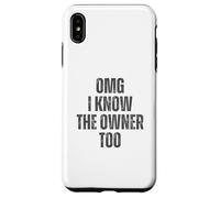 OMG Conosco Anche Il Proprietario Barista Cameriere Custodia per iPhone XS Max