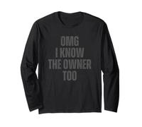 OMG Conosco Anche Il Proprietario Barista Cameriere Maglia a Manica