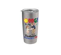 OMG È il mio compleanno il 28 agosto Happy To Me Daddy Daughter Bicchiere termico in acciaio inox doppia parete