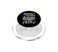 OMG È il mio compleanno il 6 settembre Happy To Me Boy Girl PopSockets PopGrip per MagSafe