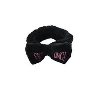 OMG Fasce per capelli con fiocco con lettera versatili, per ragazze e donne, per lavare il viso, turbante morbido, fasce elastiche per capelli, in pile corallo, accessorio per il trucco (14)
