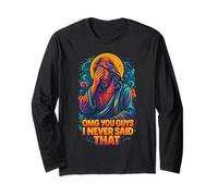 OMG Guys I Never Said That Funny Chistian Joke Jesus Humor Maglia a Manica