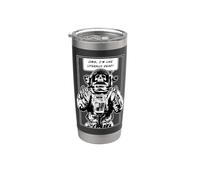 OMG I'm Like Literally Dead Goth Skull Astronauta Bicchiere termico in acciaio inox doppia parete