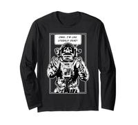 OMG I'm Like Literally Dead Goth Skull Astronauta Maglia a Manica