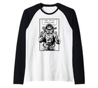 OMG I'm Like Literally Dead Goth Skull Astronauta Maglia con Maniche Raglan